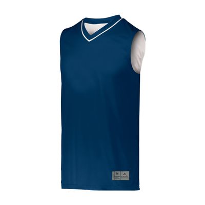Augusta Sportswear Reversible Two-Color Jersey, Navy/White, M