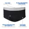 Gildan Men's Underwear Briefs, Multipack, Grey/Black (6-Pack), 2X-Large view 4