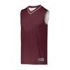 Augusta Sportswear Youth Reversible Two-Color Jersey, Maroon/White, M view 1