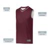 Augusta Sportswear Youth Reversible Two-Color Jersey, Maroon/White, M view 3