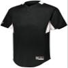 Holloway Game7 Two-Button Baseball Jersey 2Xl Black/White view 1