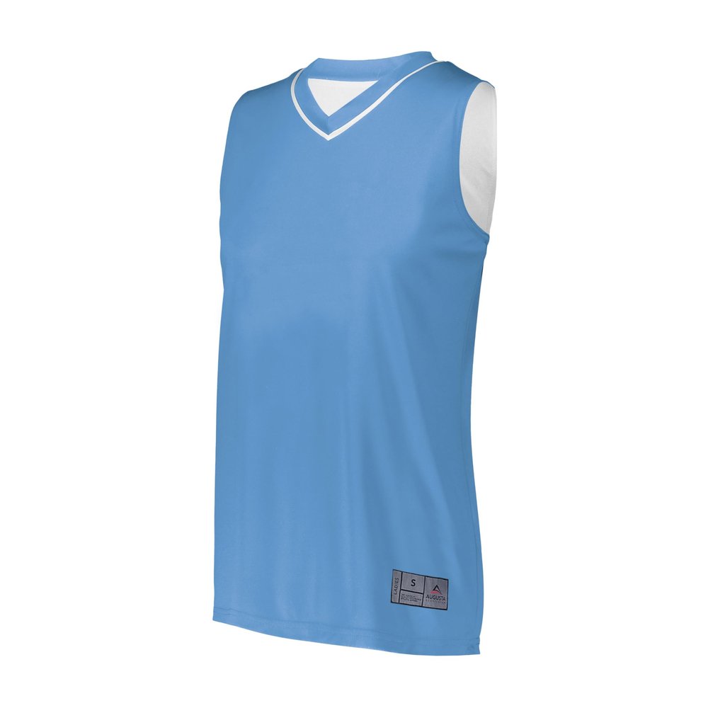 Augusta Sportswear Womens Reversible Two-Color Jersey, Navy/White, M