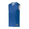 Augusta Sportswear Youth Reversible Two-Color Jersey, Royal/White, L view 1