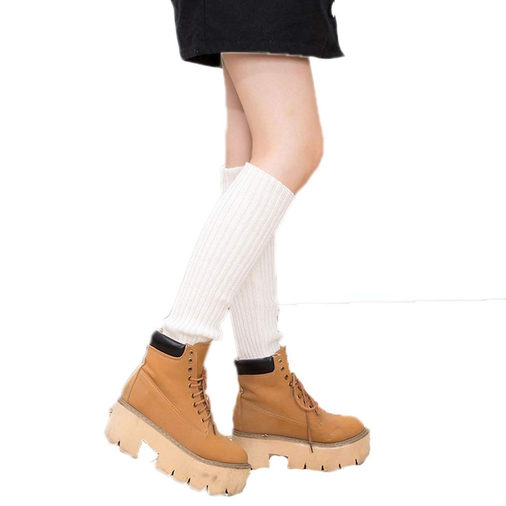 Ealafee Leg Warmers for Women Knee High Cable Knit Warm Thermal Winter Socks for Girls