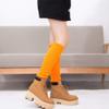 Ealafee Women's Winter Over Knee High Socks Footless Socks Knit Warm Long Leg Warmers view 2