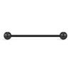14G Industrial Barbell Cartilage Earring Body Piercing Jewelry 38mm (Black) view 2
