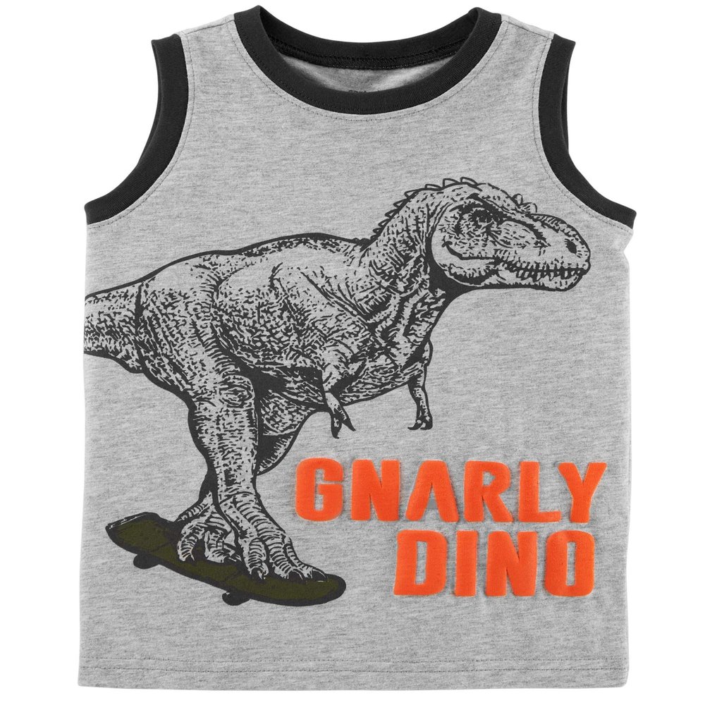 Carter's Baby Boys' Gnarly Dino Sleeveless Tank, 3 Months