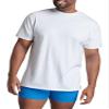 Fruit of the Loom Men's 3XL Eversoft Cotton Stay Tucked V-Neck T-Shirt, Tall Man-6 Pack White view 2