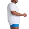 Fruit of the Loom Men's 3XL Eversoft Cotton Stay Tucked V-Neck T-Shirt, Tall Man-6 Pack White view 3