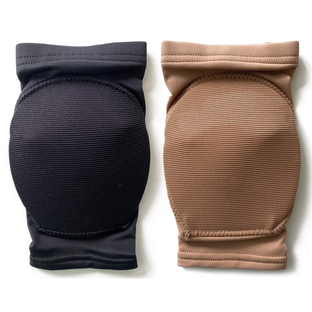 DANCEYOU Dance Knee Pads Hard Sponge Volleyball Knee Brace for Big Kid Teen Adults Football Pole Dancer Workout Knee Protector, Tan, L