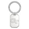 Sterling S. Rh-plated LogoArt Georgia Institute of Technology Key Chain, Sterling Silver view 1