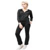 J.LOVNY Womens Comfy French Terry Hoodie and Sweatpants Training Tracksuit Set Charcoal view 1