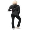 J.LOVNY Womens Comfy French Terry Hoodie and Sweatpants Training Tracksuit Set Charcoal view 2