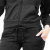 J.LOVNY Womens Comfy French Terry Hoodie and Sweatpants Training Tracksuit Set Charcoal view 4
