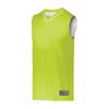 Augusta Sportswear Youth Reversible Two-Color Jersey, Lime/White, L view 1