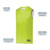 Augusta Sportswear Youth Reversible Two-Color Jersey, Lime/White, L view 3