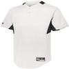 Holloway Youth Game7 Two-Button Baseball Jersey M White/Black view 2