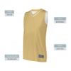 Augusta Sportswear Womens Reversible Two-Color Jersey, Vegas Gold/White, S view 3