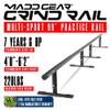 Madd Gear 99" Long Flat Bar Skate Rail  Heavy Duty Durable Round Skateboard Pro Scooter or Inline Skate - Adjustable Height - Smooth Easy Sliding Assembly & Great for Beginners to Advanced Skatepark view 2