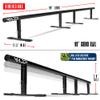 Madd Gear 99" Long Flat Bar Skate Rail  Heavy Duty Durable Round Skateboard Pro Scooter or Inline Skate - Adjustable Height - Smooth Easy Sliding Assembly & Great for Beginners to Advanced Skatepark view 3