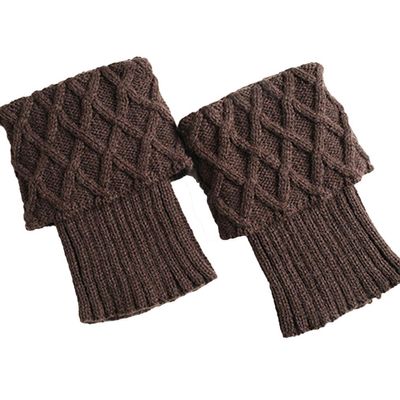 Ealafee Cable Knit Leg Warmers for Women Crochet Long Socks Winter Women Christmas Socks