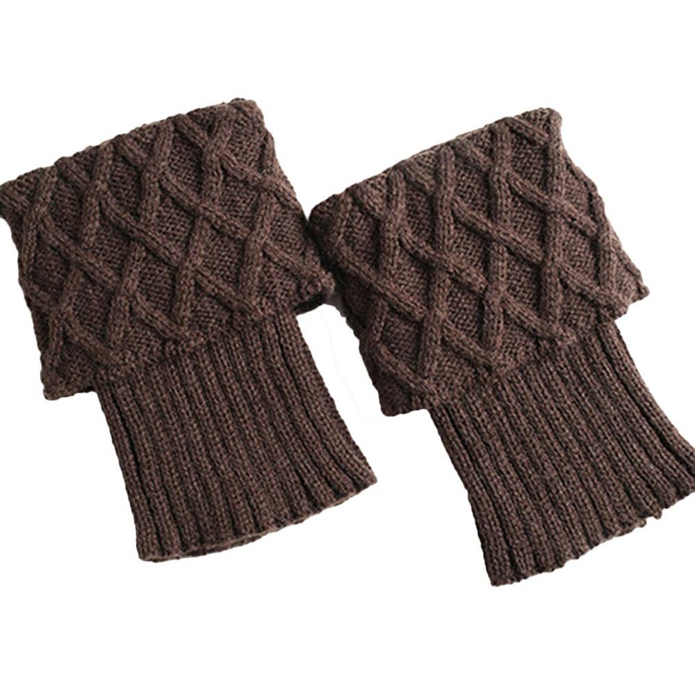 Ealafee Cable Knit Leg Warmers for Women Crochet Long Socks Winter Women Christmas Socks