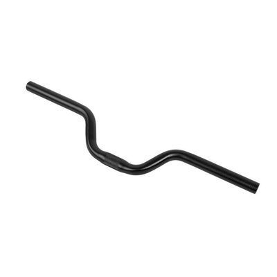 Aluminum Bike Riser Handlebar Bicycle Bar Fixed Gear 25.4mm*520mm(black)