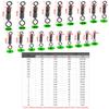 unclesportinfof Fishing High Speed Double Swivels Saltwater Freshwater Fishing Swivels Snap Bass Fishing Tackle Pack of 50 10/0#-2.68"/660LB view 2