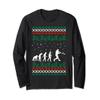 Baseball Human Evolution Christmas Ugly Sweater Tshirt view 1