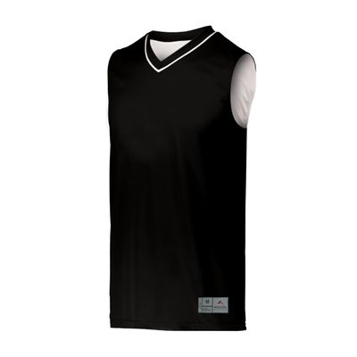 Augusta Sportswear Youth Reversible Two-Color Jersey, Black/White, M