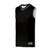 Augusta Sportswear Youth Reversible Two-Color Jersey, Black/White, M view 1