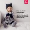 Zutano Fleece Mittens for Babies, Infants, and Newborns, Thumbless Outdoor Winter Baby Gloves, True Navy view 2