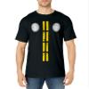 Funny headlights with street markings, Halloween T-Shirt view 2