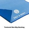 Salt & Honey Non-Slip Pilates Reformer Mat Towel (Blue) view 2