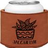 Personalized Cactus Leatherette Can Sleeve - Single Sided view 1