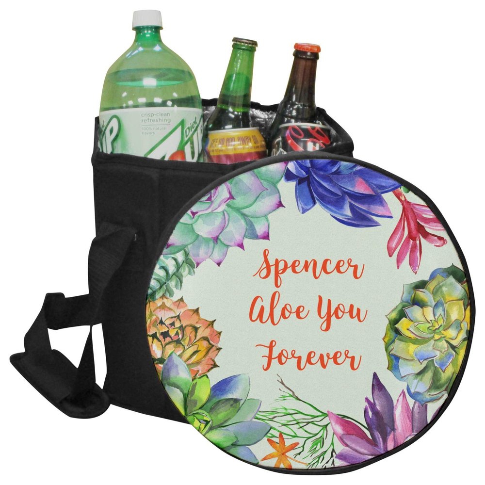 YouCustomizeIt Personalized Succulents Collapsible Cooler & Seat