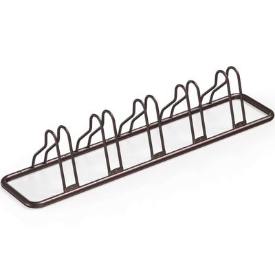 Simple Houseware 5 Bike Bicycle Floor Parking Adjustable Storage Stand, Bronze
