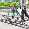 Simple Houseware 5 Bike Bicycle Floor Parking Adjustable Storage Stand, Bronze view 4