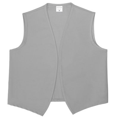 DayStar Apparel Unisex Uniform Vest - No Pockets - Style 740NP (XX-Large, Silver)