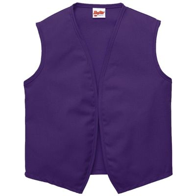 DayStar Apparel Unisex Uniform Vest - No Pockets - Style 740NP (Medium, Purple)