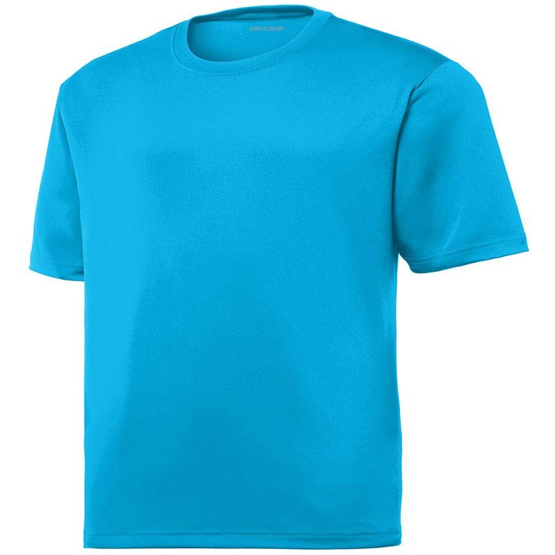 DRIEQUIP Mens Moisture Wicking Tough Tee-3XL-AtomicBlue