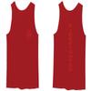 0121. America Patriotic Firefighter Support Seal Thin Red Line Fonts Fireman Men's Tank Top (Red, X-Large) view 1