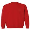 0121. America Patriotic Firefighter Support Seal Thin Red Line Fonts Fireman Men's Crewneck Sweatshirt (Red, X-Large) view 1