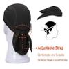 2 Pack Sweat Wicking Cap Dew Doo Rag Skull Cap Outdoor Sport Head Wrap Black view 3