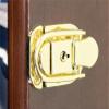 sfDisplay.com,LLC. Single Sword & Scabbard Display Case Cabinet Wall Rack Custom Colors - Lockable (Black Finish, Blue Felt Background) view 3