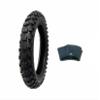 Dirt Bike TIRE Size 90/100-14 + INNER TUBE Size 90/100-14 TR4 Valve Stem LARGE KNOBS 3.00-14 view 1