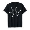 Caffeine Coffee Bean Molecular Structure- C8H10N4O2 Molecule T-Shirt view 1