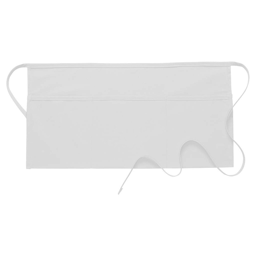 DayStar Apparel 100 Three Pocket Waist Apron, White