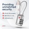 TSA Accepted Luggage Travel Lock, Set-Your-Own Combination Lock for School Gym Locker, Luggage Suitcase Baggage Locks, Filing Cabinets, Toolbox, Case (Silver, 4 Pack) view 2