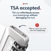 TSA Accepted Luggage Travel Lock, Set-Your-Own Combination Lock for School Gym Locker, Luggage Suitcase Baggage Locks, Filing Cabinets, Toolbox, Case (Silver, 4 Pack) view 3
